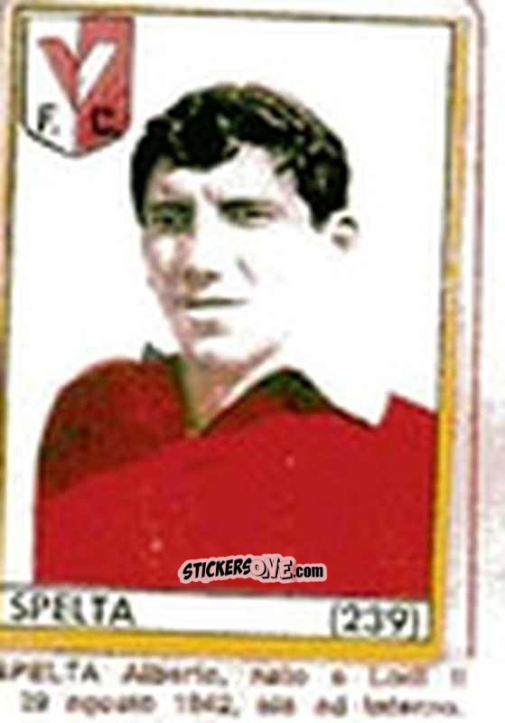 Sticker Spelta - Maghi del Gol Campionato di Calcio 1964-1965
 n. 239 - Baggioli