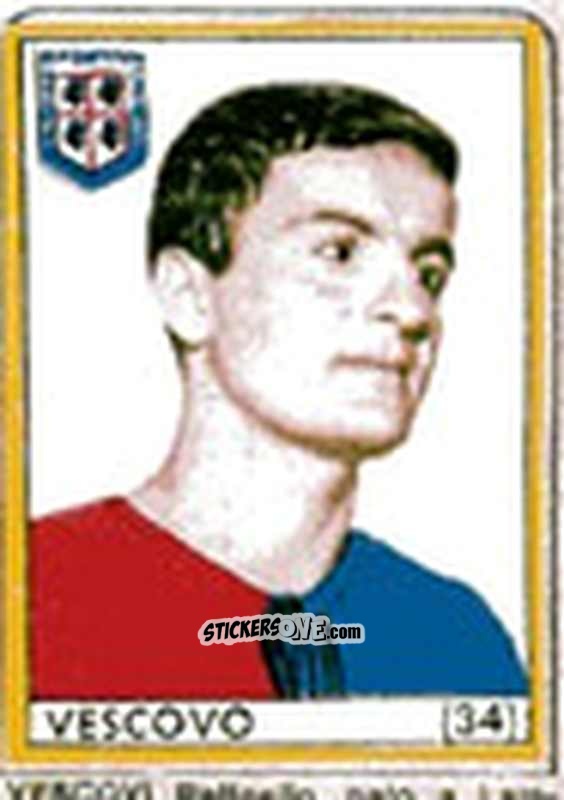 Sticker Vescovi - Maghi del Gol Campionato di Calcio 1964-1965
 n. 34 - Baggioli