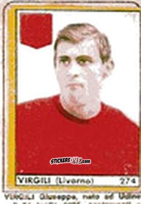 Sticker Virgili - Maghi del Gol Campionato di Calcio 1964-1965
 n. 274 - Baggioli