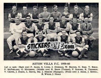 Figurina Aston Villa F.C. - Football Teams 1959-1960
 - Fleetway
