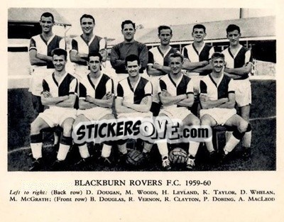 Sticker Blackburn Rovers F.C. - Football Teams 1959-1960
 - Fleetway
