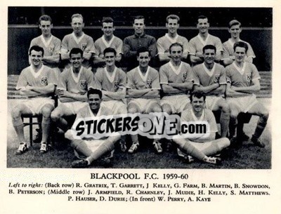 Figurina Blackpool F.C. - Football Teams 1959-1960
 - Fleetway
