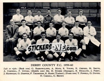 Sticker Derby County F.C. - Football Teams 1959-1960
 - Fleetway
