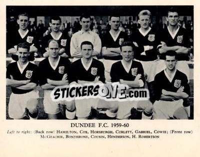 Sticker Dundee F.C. - Football Teams 1959-1960
 - Fleetway
