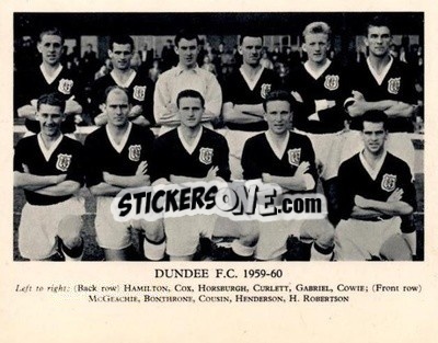 Sticker Dundee F.C. - Football Teams 1959-1960
 n. 6 - Fleetway
