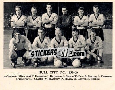 Sticker Hull City F.C. - Football Teams 1959-1960
 - Fleetway
