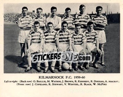 Sticker Kilmarnock F.C. - Football Teams 1959-1960
 - Fleetway
