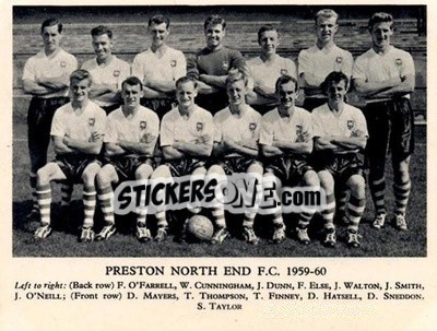 Sticker Preston North End F.C. - Football Teams 1959-1960
 n. 11 - Fleetway
