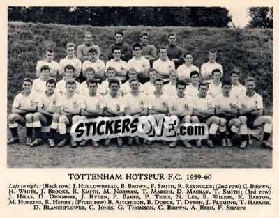 Sticker Tottenham Hotspur F.C. - Football Teams 1959-1960
 n. 13 - Fleetway
