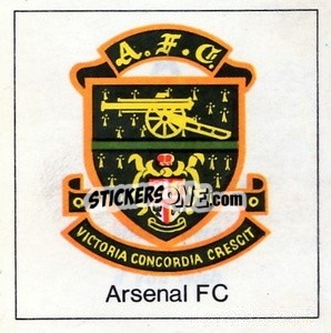 Figurina Arsenal - Club badge sticker - The Wonderful World of Soccer Stars 1971-1972
 - FKS