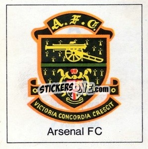 Sticker Arsenal - Club badge sticker - The Wonderful World of Soccer Stars 1971-1972
 n. A - FKS