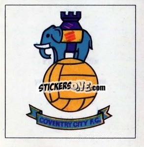Cromo Coventry City - Club badge sticker - The Wonderful World of Soccer Stars 1971-1972
 n. C - FKS