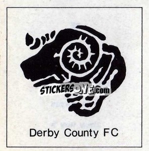 Sticker Derby County - Club badge sticker - The Wonderful World of Soccer Stars 1971-1972
 n. E - FKS