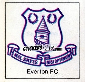 Sticker Everton - Club badge sticker - The Wonderful World of Soccer Stars 1971-1972
 - FKS