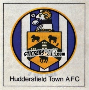 Sticker Huddersfield Town - Club badge sticker - The Wonderful World of Soccer Stars 1971-1972
 - FKS