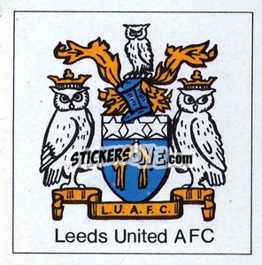 Cromo Leeds United - Club badge sticker - The Wonderful World of Soccer Stars 1971-1972
 - FKS