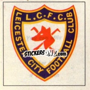 Figurina Leicester City - Club badge sticker - The Wonderful World of Soccer Stars 1971-1972
 - FKS