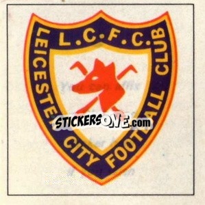 Sticker Leicester City - Club badge sticker - The Wonderful World of Soccer Stars 1971-1972
 n. J - FKS