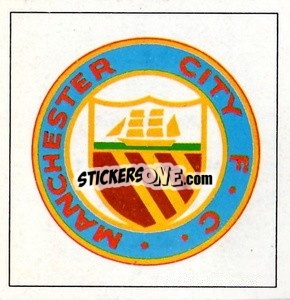 Figurina Manchester City - Club badge sticker - The Wonderful World of Soccer Stars 1971-1972
 - FKS