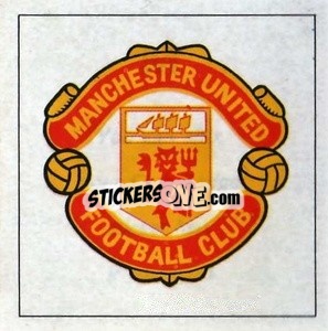 Figurina Manchester United - Club badge sticker - The Wonderful World of Soccer Stars 1971-1972
 - FKS