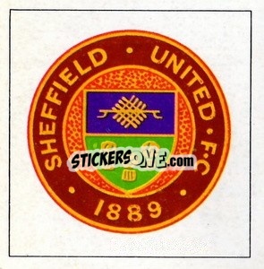 Sticker Sheffield United - Club badge sticker - The Wonderful World of Soccer Stars 1971-1972
 - FKS
