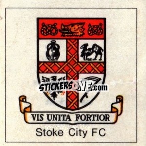 Figurina Stoke City - Club badge sticker - The Wonderful World of Soccer Stars 1971-1972
 - FKS