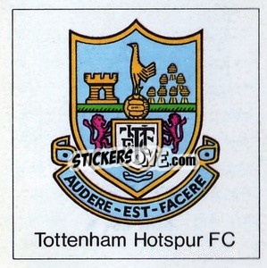 Sticker Tottenham Hotspur - Club badge sticker - The Wonderful World of Soccer Stars 1971-1972
 n. S - FKS