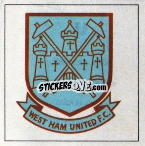 Sticker West Ham United - Club badge sticker - The Wonderful World of Soccer Stars 1971-1972
 n. U - FKS