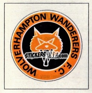 Sticker Wolverhampton Wanderers - Club badge sticker - The Wonderful World of Soccer Stars 1971-1972
 - FKS