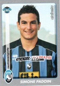 Sticker Simone Padoin - Calciatori 2008-2009 n. 12 - Panini