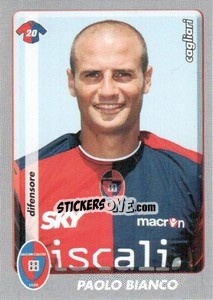 Sticker Paolo Bianco - Calciatori 2008-2009 n. 52 - Panini