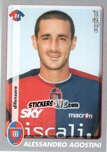 Sticker Alessandro Agostini - Calciatori 2008-2009 n. 53 - Panini