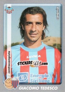 Sticker Giacomo Tedesco - Calciatori 2008-2009 n. 85 - Panini