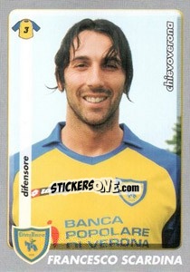 Sticker Francesco Scardina - Calciatori 2008-2009 - Panini