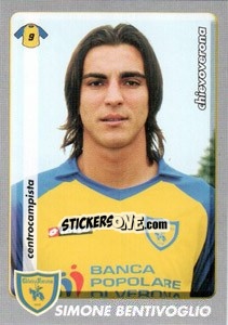 Sticker Simone Bentivoglio - Calciatori 2008-2009 n. 112 - Panini