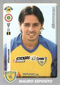 Sticker Mauro Esposito - Calciatori 2008-2009 n. 117 - Panini