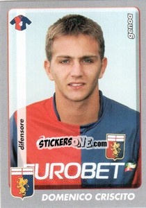 Sticker Domenico Criscito - Calciatori 2008-2009 n. 148 - Panini