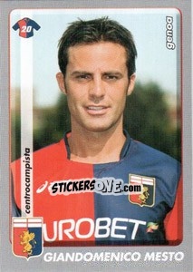 Sticker Giandomenico Mesto - Calciatori 2008-2009 n. 157 - Panini