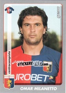 Sticker Omar Milanetto - Calciatori 2008-2009 n. 160 - Panini