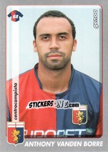 Sticker Anthony Vanden Borre - Calciatori 2008-2009 n. 161 - Panini