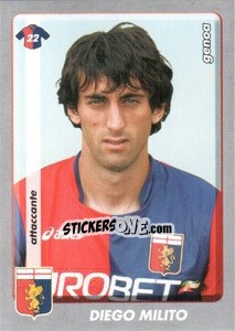 Sticker Diego Milito - Calciatori 2008-2009 n. 167 - Panini