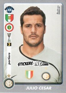 Sticker Julio Cesar - Calciatori 2008-2009 n. 170 - Panini