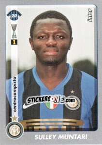 Cromo Sulley Muntari - Calciatori 2008-2009 - Panini