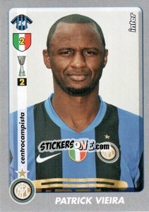 Sticker Patrick Vieira - Calciatori 2008-2009 n. 183 - Panini