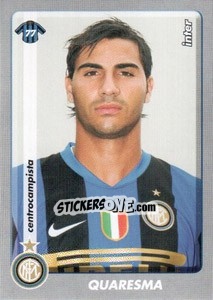 Sticker Quaresma - Calciatori 2008-2009 n. 186 - Panini