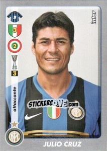 Sticker Julio Cruz - Calciatori 2008-2009 n. 190 - Panini