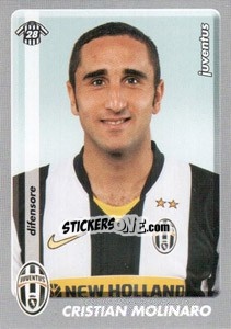 Sticker Cristian Molinaro - Calciatori 2008-2009 n. 202 - Panini