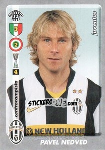 Sticker Pavel Nedved - Calciatori 2008-2009 n. 210 - Panini