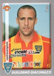 Sticker Guillermo Giacomazzi - Calciatori 2008-2009 n. 259 - Panini