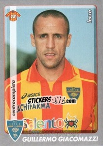 Cromo Guillermo Giacomazzi - Calciatori 2008-2009 - Panini